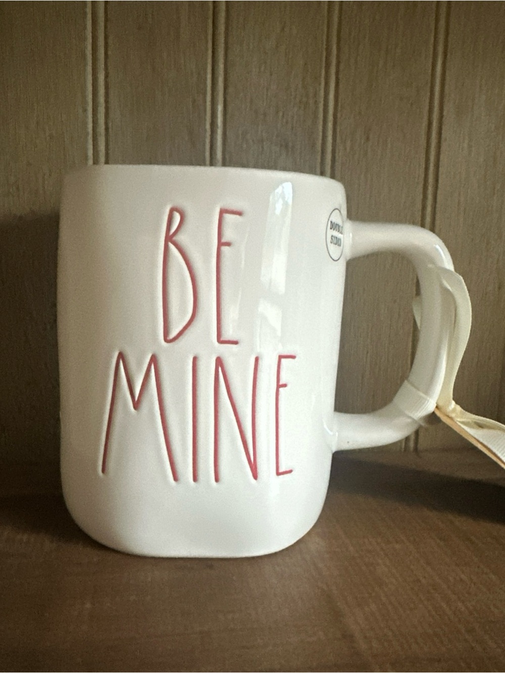 RAE DUNN Love Valentines Day BE MINE Mug Double Sided With Heart ❤️
